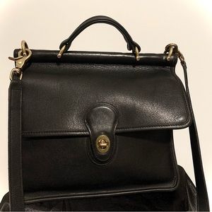 Rare Vintage Coach Willis 801-08 Leather Messenger Handbag